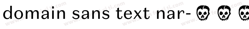 domain sans text nar字体转换